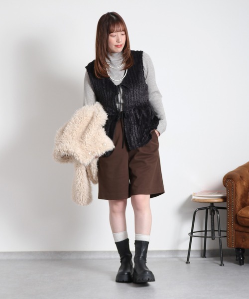 cepo（セポ）の「ジャージータックショートパンツ（その他パンツ・レディース・ブラック/ブラウン・S/M）」の20枚目の写真