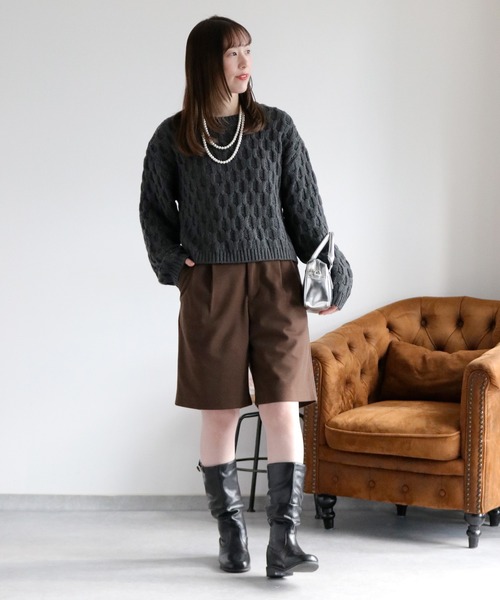 cepo（セポ）の「ジャージータックショートパンツ（その他パンツ・レディース・ブラック/ブラウン・S/M）」の17枚目の写真