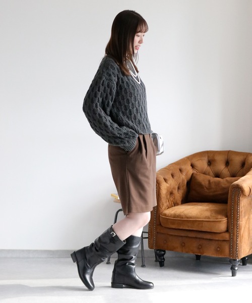 cepo（セポ）の「ジャージータックショートパンツ（その他パンツ・レディース・ブラック/ブラウン・S/M）」の19枚目の写真