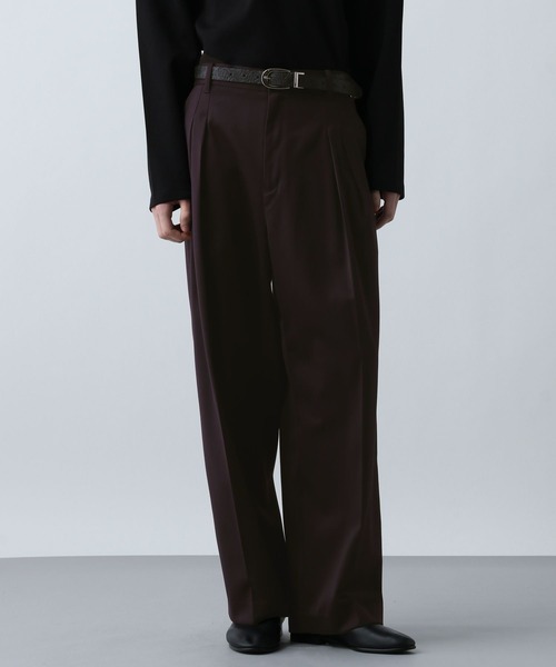 HARE（ハレ）の「【SET UP対応】グランスムース2タックWトラウザー(HARE)（スラックス・メンズ・ブラック/グレー/パープル・SMALL/MEDIUM）」の20枚目の写真