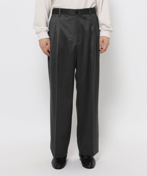 HARE（ハレ）の「【SET UP対応】グランスムース2タックWトラウザー(HARE)（スラックス・メンズ・ブラック/グレー/パープル・SMALL/MEDIUM）」の22枚目の写真