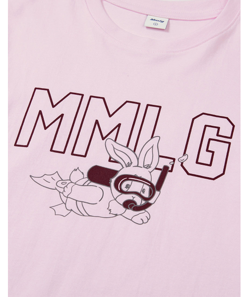 MMLG（エムエムエルジー）の「[Mmlg] SMMR ACTIVITY MELGE HF-T (POWDER PINK)（Tシャツ/カットソー・レディース・その他・MEDIUM/LARGE/X-LARGE/SMALL）」の4枚目の写真