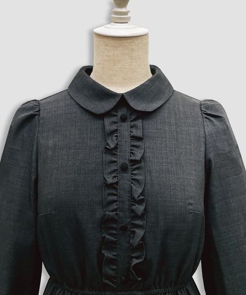 Honey Cinnamon（ハニーシナモン）の「リボンハーネスセットワンピース（ワンピース・レディース・ダークグレー/ダークグリーン・FREE）」の18枚目の写真