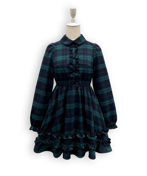 Honey Cinnamon(ハニーシナモン)の「リボンハーネスセットワンピース(ワンピース・レディース・ダークグレー/ダークグリーン・FREE)」の17枚目の写真