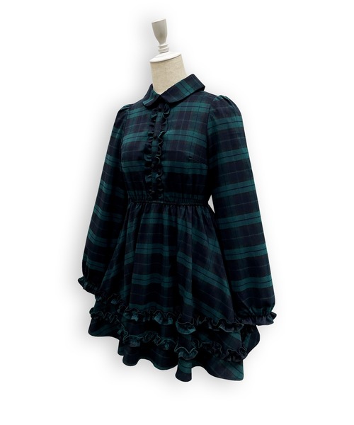 Honey Cinnamon(ハニーシナモン)の「リボンハーネスセットワンピース(ワンピース・レディース・ダークグレー/ダークグリーン・FREE)」の19枚目の写真