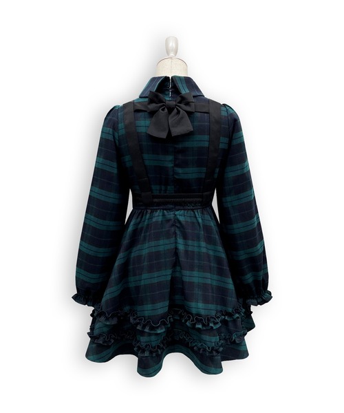 Honey Cinnamon(ハニーシナモン)の「リボンハーネスセットワンピース(ワンピース・レディース・ダークグレー/ダークグリーン・FREE)」の20枚目の写真