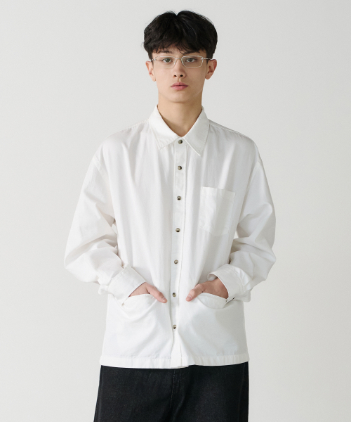 NOUN(ノウン)の「cook shirts (white)(シャツ/ブラウス・メンズ・その他・1/2)」の2枚目の写真