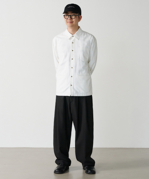 NOUN(ノウン)の「cook shirts (white)(シャツ/ブラウス・メンズ・その他・1/2)」の4枚目の写真