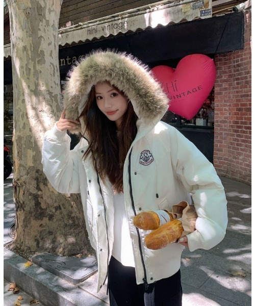 【極美品】アルチビオ 2way ダウンジャケット ファーフード 40 Filomo（フィローモ）の「[Filomo]ダウンコートレディースフォックス