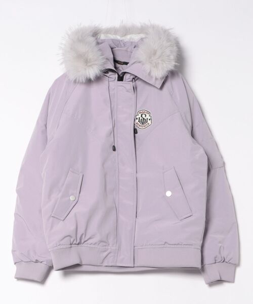 セール】2WAY フェイクファーフード脱着 エコダウンジャケット（ダウン