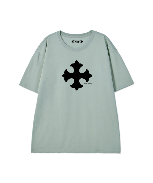 BY.L(バイエル)の「クロスフラリー半袖Tシャツミント(Tシャツ/カットソー・メンズ・その他・MEDIUM/LARGE/X-LARGE/XX-LARGE)」の2枚目の写真