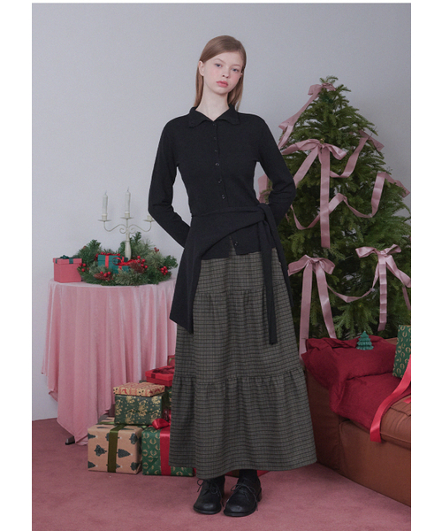 MICANE(ミケーネ)の「ナオミチェックカンカンスカート(スカート・レディース・ブラウン・X-SMALL/SMALL/MEDIUM/X-LARGE/XX-LARGE/LARGE)」の7枚目の写真