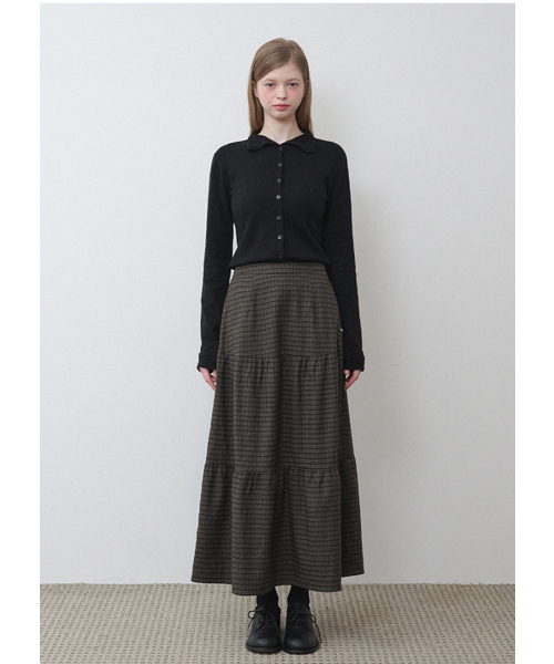 MICANE(ミケーネ)の「ナオミチェックカンカンスカート(スカート・レディース・ブラウン・X-SMALL/SMALL/MEDIUM/X-LARGE/XX-LARGE/LARGE)」の10枚目の写真