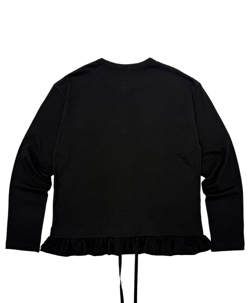 PLASMASPHERE（プラズマスフィア）の「ネティドットスカーフセットアップシャーリングカンカンバクシTシャツカーディガン_ブラック（カーディガン/ボレロ・レディース・ブラック・FREE）」の3枚目の写真