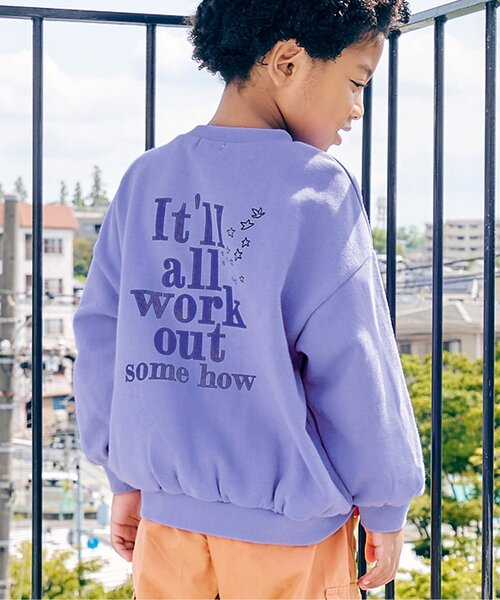 F.O.KIDS（エフオーキッズ）の「カラフルロゴトレーナー_ジュニア対応（スウェット・キッズ・オフホワイト/ライム/ピンク/イエロー/パープル・140/130/120/110/100/90/80）」の4枚目の写真