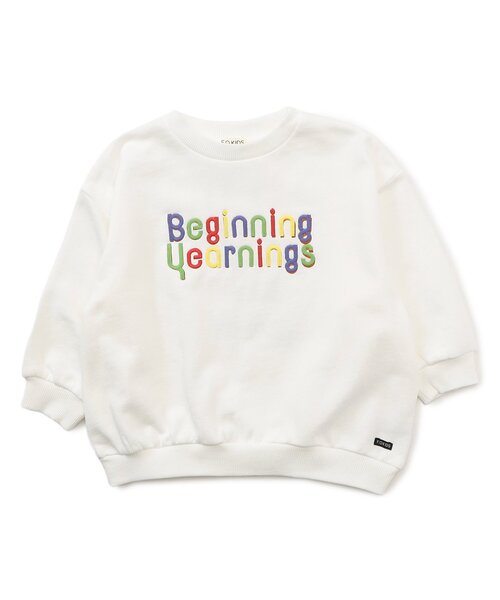 F.O.KIDS（エフオーキッズ）の「カラフルロゴトレーナー_ジュニア対応（スウェット・キッズ・オフホワイト/ライム/ピンク/イエロー/パープル・140/130/120/110/100/90/80）」の2枚目の写真