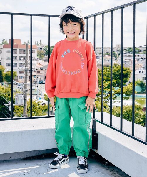 F.O.KIDS（エフオーキッズ）の「カラフルロゴトレーナー_ジュニア対応（スウェット・キッズ・オフホワイト/ライム/ピンク/イエロー/パープル・140/130/120/110/100/90/80）」の12枚目の写真