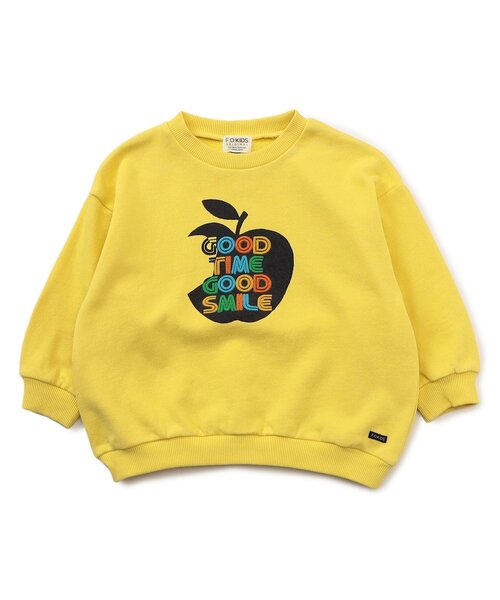 F.O.KIDS（エフオーキッズ）の「カラフルロゴトレーナー_ジュニア対応（スウェット・キッズ・オフホワイト/ライム/ピンク/イエロー/パープル・140/130/120/110/100/90/80）」の6枚目の写真