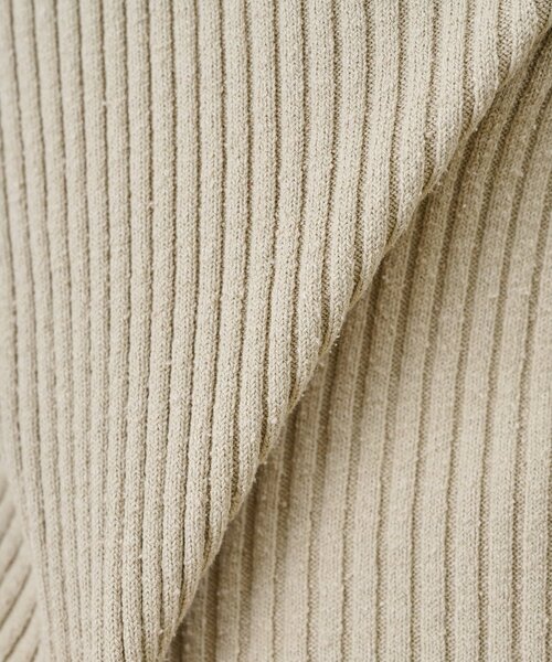 Whim Gazette（ウィムガゼット）の「RAW SILKレースアッププルオーバー（ニット/セーター・レディース・ベージュ/アイボリー・FREE）」の4枚目の写真