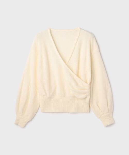 GRACE CONTINENTAL(グレースコンチネンタル)の「カシュクールニットトップ(ニット/セーター・レディース・ピンク/キナリ・36)」の16枚目の写真
