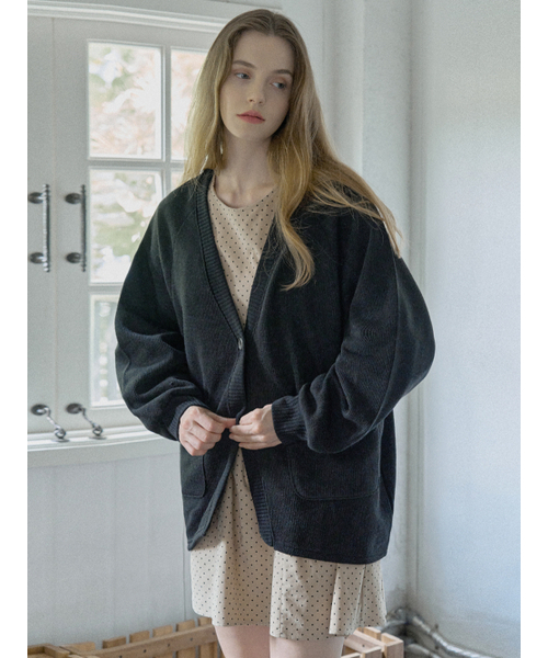 AVANT-G（アバン）の「Dot Corduroy Mini Dress - BEIGE（ワンピース・レディース・ブラック/ベージュ・FREE）」の8枚目の写真