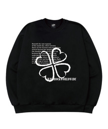 WILDROCK（ワイルドロック）の「Four-leaf clover lettering man-to-man_black（スウェット）」