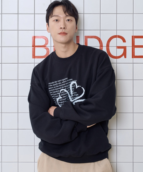 WILDROCK(ワイルドロック)の「ネイリーフクローバーレタリングスウェット_ブラック(スウェット・メンズ・その他・LARGE/SMALL/MEDIUM)」の2枚目の写真