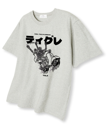 バイクスケール オーバーサイズ 半袖Tシャツ オートミール