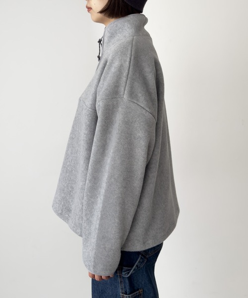 CANAL JEAN（キャナルジーン）の「El mar　フリースジッププルオーバー（スウェット・レディース・グレー/チャコールグレー・ONE SIZE）」の10枚目の写真