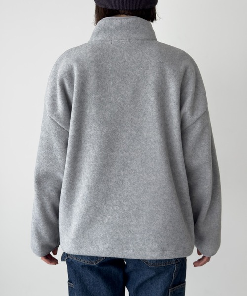 CANAL JEAN（キャナルジーン）の「El mar　フリースジッププルオーバー（スウェット・レディース・グレー/チャコールグレー・ONE SIZE）」の11枚目の写真