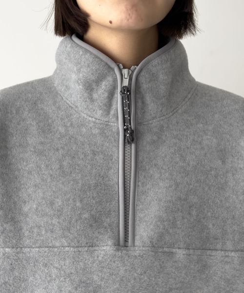 CANAL JEAN（キャナルジーン）の「El mar　フリースジッププルオーバー（スウェット・レディース・グレー/チャコールグレー・ONE SIZE）」の12枚目の写真