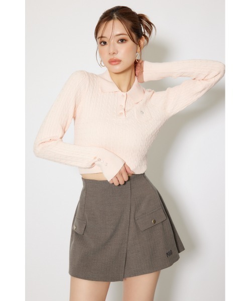 rienda(リエンダ)の「【POLO BCS】ポケットディティールスコートショートパンツ 秋服 冬服(スラックス・レディース・グレー/ネイビー・SMALL/MEDIUM)」の6枚目の写真