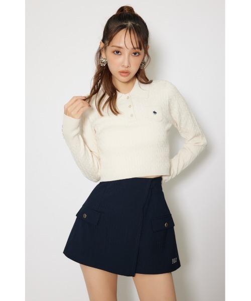 rienda(リエンダ)の「【POLO BCS】ポケットディティールスコートショートパンツ 秋服 冬服(スラックス・レディース・グレー/ネイビー・SMALL/MEDIUM)」の18枚目の写真