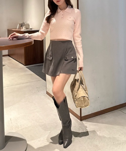 rienda(リエンダ)の「【POLO BCS】ポケットディティールスコートショートパンツ 秋服 冬服(スラックス・レディース・グレー/ネイビー・SMALL/MEDIUM)」の12枚目の写真