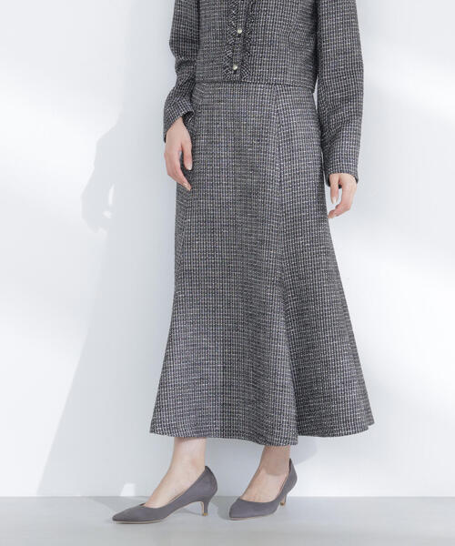 NATURAL BEAUTY BASIC（ナチュラルビューティーベーシック）の「◇スプリングツイード SETUP スカート（スカート・レディース・ベージュ系その他/ブラック系その他・P/S/MEDIUM/SMALL）」の11枚目の写真