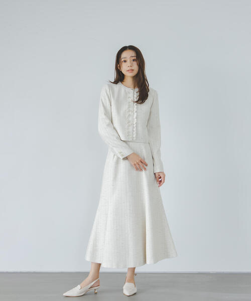 NATURAL BEAUTY BASIC（ナチュラルビューティーベーシック）の「◇スプリングツイード SETUP スカート（スカート・レディース・ベージュ系その他/ブラック系その他・P/S/MEDIUM/SMALL）」の14枚目の写真