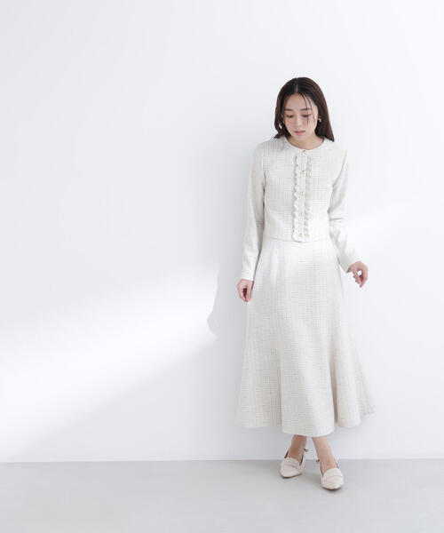 NATURAL BEAUTY BASIC（ナチュラルビューティーベーシック）の「◇スプリングツイード SETUP スカート（スカート・レディース・ベージュ系その他/ブラック系その他・P/S/MEDIUM/SMALL）」の17枚目の写真