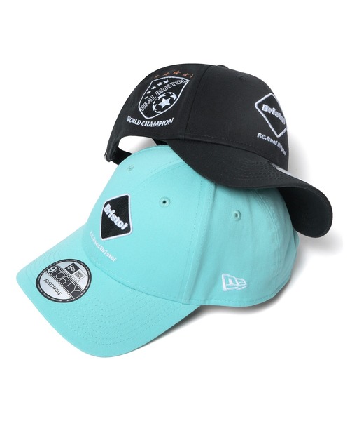 F.C.Real Bristol（エフシーレアルブリストル）の「NEW ERA CHAMPIONS 9FORTY CAP（キャップ・メンズ・ブラック/ライトブルー・FREE）」の4枚目の写真