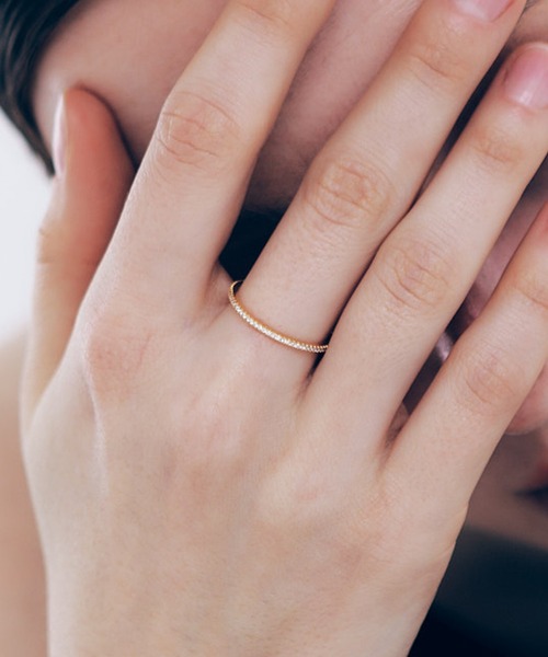whoseA(フーシー)の「【silver925】Line Ring / ラインリング(リング・レディース・シルバー/ゴールド・16号/14号/12号/10号)」の2枚目の写真