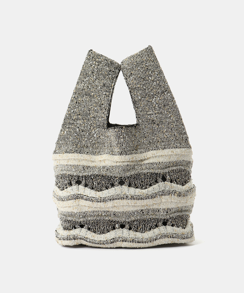 IENA（イエナ）の「ラメMIXボーダーニットバッグ（クラッチバッグ・レディース・ブルー系その他・FREE）」の9枚目の写真