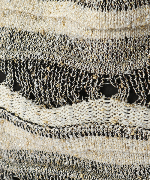 IENA（イエナ）の「ラメMIXボーダーニットバッグ（クラッチバッグ・レディース・ブルー系その他・FREE）」の13枚目の写真