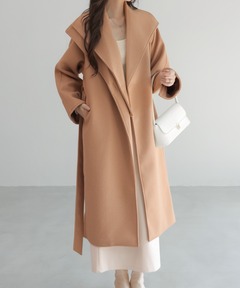 セール】ウールリバー フード付き ミドル丈コート（その他アウター