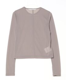 SEE-THROUGH CREW NECK TOP