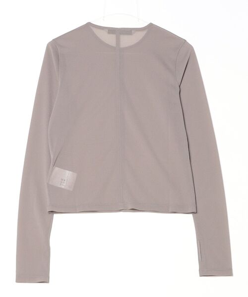 JOHN LAWRENCE SULLIVAN（ジョンローレンスサリバン）の「SEE-THROUGH CREW NECK TOP（Tシャツ/カットソー・レディース・ブラック/ブラウン/ベージュ・ONE SIZE）」の7枚目の写真