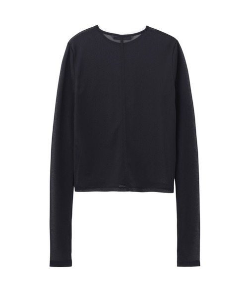 JOHN LAWRENCE SULLIVAN（ジョンローレンスサリバン）の「SEE-THROUGH CREW NECK TOP（Tシャツ/カットソー・レディース・ブラック/ブラウン/ベージュ・ONE SIZE）」の8枚目の写真