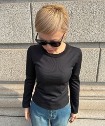 日本製ストレッチリブTシャツ
