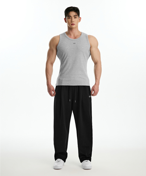 BORN TO WIN（ボーントゥウィン）の「B PENDANT RIBBED SLEEVELESS [MELANGE GREY]（Tシャツ/カットソー・メンズ・その他・1/2/3/4）」の3枚目の写真
