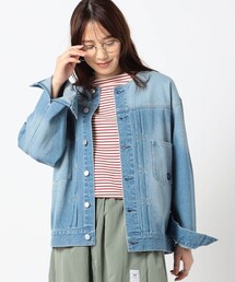 Grand PARK（グランドパーク）の「【BROOKLYN OVERALL】ノーカラーデニムジャケット（デニムジャケット）」