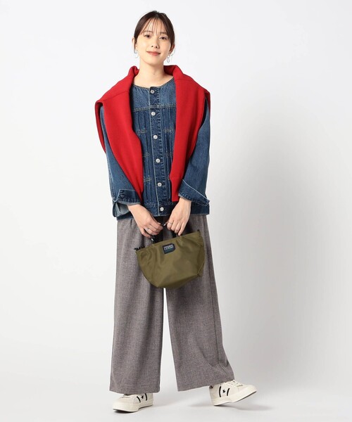 Grand PARK（グランドパーク）の「【BROOKLYN OVERALL】ノーカラーデニムジャケット（デニムジャケット・レディース・ネイビー/その他2/ブルー・FREE）」の5枚目の写真