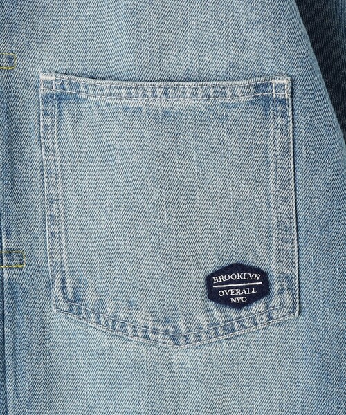 Grand PARK（グランドパーク）の「【BROOKLYN OVERALL】ノーカラーデニムジャケット（デニムジャケット・レディース・ネイビー/その他2/ブルー・FREE）」の12枚目の写真